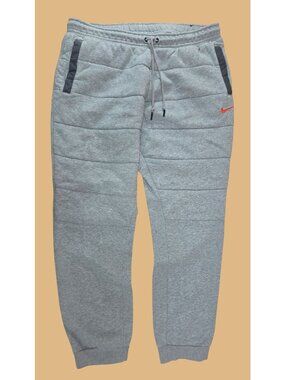 Nike Mens Gray Cotton Blend Jogger Sweatpants XXL Elastic Waist